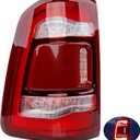 LED Taillights - Brake Tail Lights Compatible with RAM 1500 2019-2024, Replace 55112991AB 55112991AC 55112991AD - LED Driving Reverse Lamps Brake Turn Signal Lighting Rear Left Driver Side