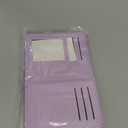 Airkit Small Wallet Women RFID Blocking Soft Leather Bifold Compact Card Holder Wallet for Women with Zipper Coin Pocket 4 ID Window (Light Purple)