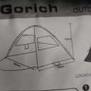 Gorich Beach Tent with Canopy - Easy Setup 3-8 Person Portable Sun Shelter, UPF 50+ UV Protection Sun Shade, Lightweight & Compact Beach Cabana for Family Travel, 260x165x150 cm