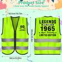 Birthday Gifts for Men - 1965 Birthday Party Decorations Vests 60th Funny Personalised Gifts for Men Women 1965 Happy Birthday Presents for Colleagues Lovers Friends