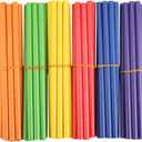60 Pcs Rhythm Sticks for Kids Bulk, Wood Music Lummi Sticks, 6 Colors (Multicolour)