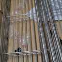 Simple Deluxe 1-Tier Shelving Unit, 15" W x 15" D x 13.8" H Wire Metal Storage Rack, Chrome