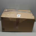 ZICOTO Beautiful Boucle Pouf Ottoman and Foot Rest - Elevate Your Living Room Decor with Lightweight Comfort and Charm - A Round Modern Foam Filled Foot Stool Perfect to Rest Your Feet (White)