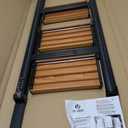 SOLADDER 3 Step Ladder with Handrails, Anti-Slip and Foldable Step Stool with Widen Pedals, Portable Stepladders for Home, Kitchen and Indoor, Space Saving -300lbs(Black+Woodgrain)