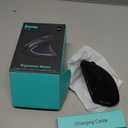 Ergonomic Mouse, LEKVEY Vertical Wireless Mouse - Rechargeable 2.4G Optical Vertical Mice : 3 Adjustable DPI 800/1200/1600 Levels 6 Buttons, for Laptop, Mac, PC, Computer, Desktop, Notebook etc, Black