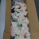 BINCUE Artificial White Cherry Blossom Tree Fake Tree Cherry Blossom Decor Fake Flowers Faux Flowering Tree White Flowers Floral for Indoor Outdoor Room Home Decor Spring Gift 5.74FT