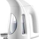 HiLIFE Steamer for Clothes, Portable Handheld Design, 240ml Big Capacity, 700W, Strong Penetrating Steam, Removes Wrinkle, for Home, Office(ONLY FOR 120V)(White)