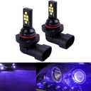 SOCAL-LED LIGHTING 2x HB4 9006 LED Fog Light Bulb for Powersports Advanced 3030 SMD Bright Colorful Daytime Running DRL Lamp, Purple
