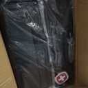 SwissGear 7366 Signature Hardside Expandable Luggage with Spinner Wheels, TSA Lock, Cup-Holder, Black, 3-Piece Set (19/23/27)