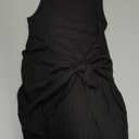 Batermoon Girls Summer Dress Kids Fashion Ribbed Knit Sleeveless Tie Twist Slim Fit Party Dresses for 5-14 Years (Black)