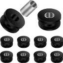 TDZ 10pcs M8 Rubber Grommetsrubber + steel lining buffer washerFor Motorcycle fairing, windshield, hard saddle bag bracket mounting, and many other uses