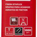 SENCO L13BABR 18 Gauge, 1/4" Crown Finish Staples, 1" Length, Galvanized (1,000 Count Pack)