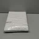 Long Shower Curtain with 80 inch Height, Fabric, Waffle Weave, Hotel Luxury Spa, Water Repellent, Machine Washable, 230 GSM Heavy Duty, White Pique Pattern Decorative Bathroom Curtain