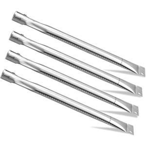 Grill Burner Tube, 4 PC Universal Stainless Steel Pipe Tube BBQ Gas Repair Parts Kits for Brinkmann, Charmglow, Uniflame and Outdoor Gourmet Grill Models, Grill Replacement for CTB3, 15 15/16"