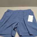 GGJ Men's Lightweight Athletic Shorts with 2 Zipper Pockets 7"/5"/9" Gym Workout Running Quick Dry Tennis Shorts for Men (Medium, Blue)