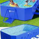 Foldable Pool, Large Non-Inflatable Swimming Pool for Kids,Adult Collapsible Poo
