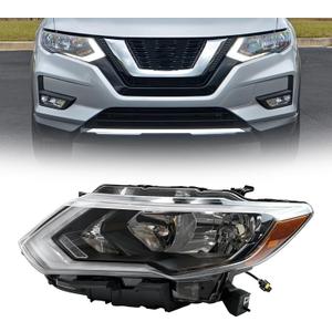 Headlights Assembly Compatible with 2017-2020 Nissan Rogue W/LED DRL(Driver Left Side)