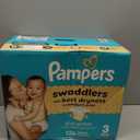 Pampers Swaddlers Diapers, Size 3 (13-26 lbs), 136 Count, Absorbent, Keeps Baby Dry and Comfortable, Skin Safe Disposable Baby Diaper 