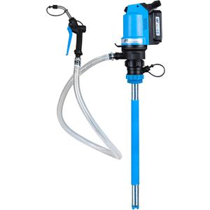 Macnaught BOP Battery Operated Oil Pumps - 16 to 55 Gallon, 5FT Hose, On-Demand Nozzle for Oil, ATF, Coolant, Hydraulic Fluids  (16-55 Gal Complete Starter Kit)
