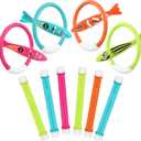 Korlon Tec Pool Toys for Kids Ages 4-8 8-12, Underwater Summer Pool Diving Toys Set Games, Training Dive Swim Water Toy for Boys Girls Adults