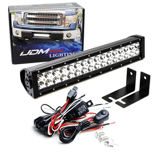 iJDMTOY Lower Grille Mount LED Light Bar Kit Compatible with 2009-14 Ford F-150 or Raptor, Includes (1) 96W High Power LED Lightbar, Lower Bumper Opening Mounting Brackets & On/Off Switch Wiring Kit iJDMTOY Lower Grille Mount LED Light Bar Kit Compatible with 2009-14 Ford F-150 or Raptor, Includes (1) 96W High Power LED Lightbar, Lower Bumper Opening Mounting Brackets & On/Off Switch Wiring Kit