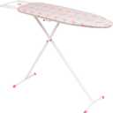 Mabel Home Ironing Board Made in Europe, Adjustable Height, Deluxe, 4-Leg, + Extra Cover, Easy Storage, 3 Different Model & Sizes (Flamingo (38" x 14"))