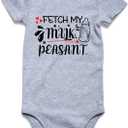 Loveternal Neutral Baby Girls Boys Cotton Romper Cute Saying Newborn Clothes (3-6 Months, Gray)