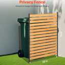 VEVOR Wood Privacy Fence, 39" W x 61" L, 1-Panel Air Conditioner Fence Screen, Pool Equipment Enclosure with Metal Stakes, Easy DIY Installation, Outdoor Trash Can Hider for Garden Decoration