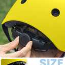 OutdoorMaster Youth & Kids Bike Helmet - Adjustable Multi-Sports Skateboard Helmet with Removable Liners for Balance Bike, Kids Scooter, One Wheel Hoverboard, Medium Yellow
