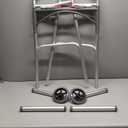 Drive Medical Deluxe Two Button Folding Walker with 5" Wheels