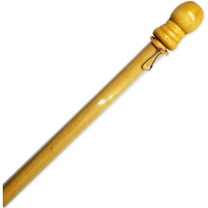 Deluxe Anti-Wrap Wood Pole - Everyday Gloss Coated Decorative Flag Accessories 2" x 42"