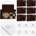 6 Pack Tapestry Wall Hangers Self Adhesive Quilt Wall Hanging Clips Wooden Rug Hanger for Display Quilt Rack Clamps Mount for Tapestry Blankets and Other Textile