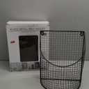 Black Metal Wall Basket 9.45 x 11.81 x 4.72