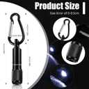 49 Pack Mini Keychain Flashlights Bulk Small LED Flashlights Bulk with Buckle for Camping Hiking Outdoor