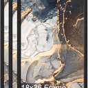 18x36 Frame Set of 3 Black Engineered Wood Horizontally/Vertically