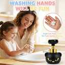 Cat Paw Soap Dispenser, Black Kitty Foaming Pump Bottle Refillable Eco-Friendly Resin Hand Soap Dispenser for Home, Salon, and Bathroom - BPA Free
