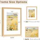 3 x JCJMY 8x10 Picture Frame, Made of Natural Solid Wood, Display 5x7 with Mat or 8 x 10 without Mat, Wooden 8 by 10 Photo Frame with Shatter Resistant Plexiglass for Wall Hanging or Tabletop, 1 Pack, Natural