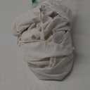 MIULEE Linen Shower Curtain with 12 Metal Hooks Washable Country Boho Farmhouse Heavy Buttonhole Fabric Shower Curtain Set Thick Cloth Neutral Waterproof Curtains for Bathroom W72*L72, Natural