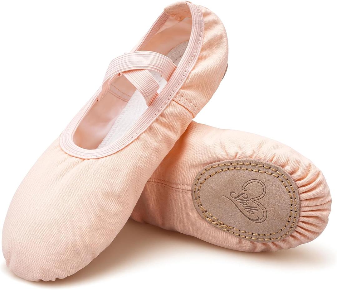 Stelle Ballet Shoes for Women Girls Canvas Ballet Slipper Dance Shoes Yoga Shoes (8)
