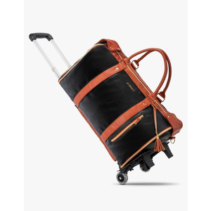 LUHXE Travel Convertible Carry On Garment Roller Bag with Shoe Pouch & Detachable Shoulder Strap - Charcoal