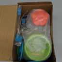 CPSYUB Outdoor Stomp Flying Disc Launcher Toys for Kids Ages 3 4 5 6 7 8 9 10, Elephant Butterfly Catching Game, Outside Yard Activities Chasing Toy, Outdoor Birthday for 3-8 Year Old Boys Girls (Blue Green)