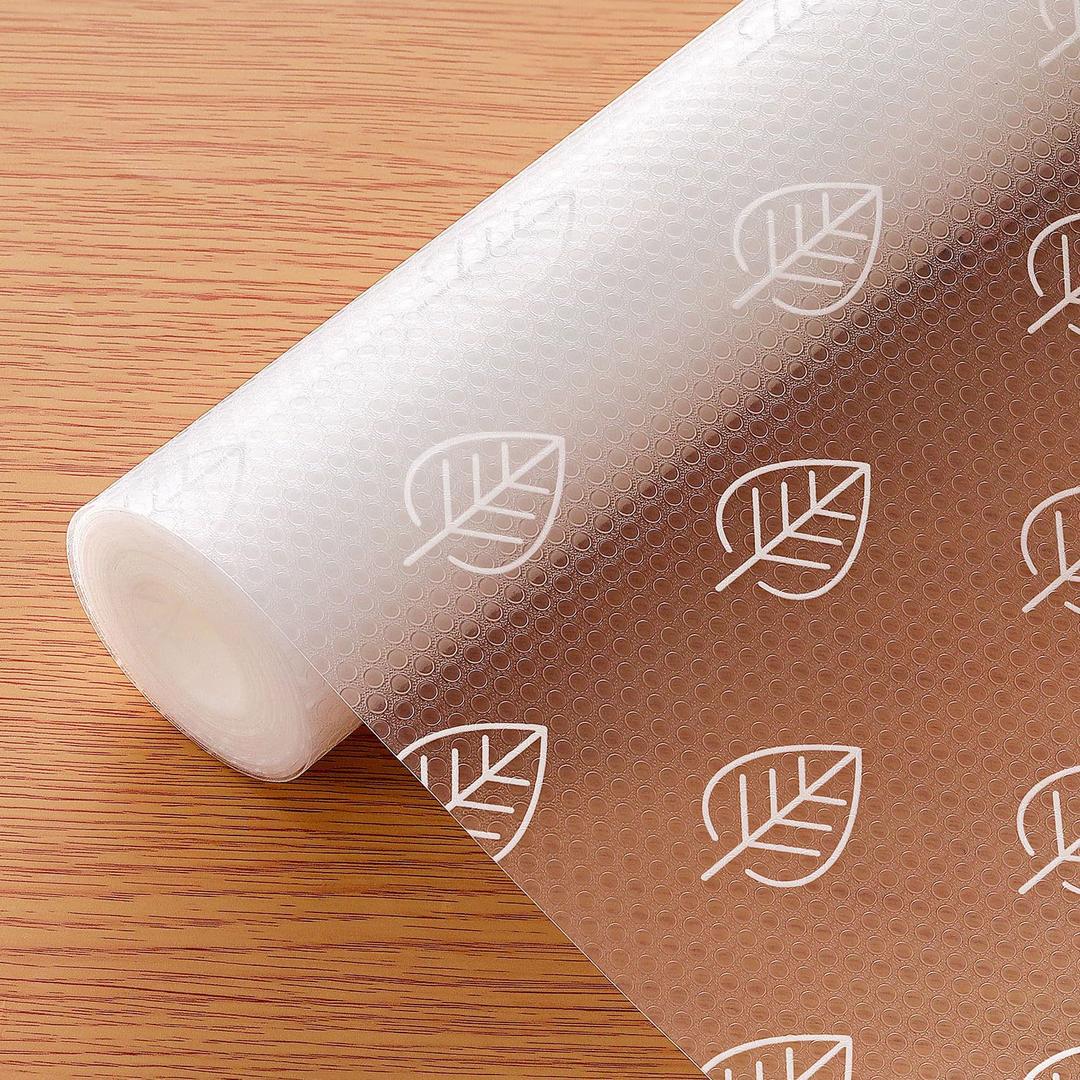 2 x Cooyes Shelf Liner Drawer Liners, Shelf Liners for Kitchen Cabinets, Non-Adhesive Cabinet Liner, EVA Waterproof Non-Slip Refrigerator Liners for Kitchen Drawers