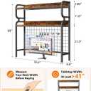 BYMECOST 38.6" Desktop Hutch Bookshelf,2-Tier Desk Shelf with Back Panel