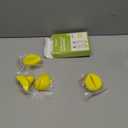 Bukihome Shoe Filler Insert - 4 Pairs Shoe Filler for Too Big Shoes, Heel Cushions for Women, Toe Inserts, Size Reducer Make Shoes Fit, Cushions for Women, Yellow, M