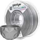 YXPOLYER PLA Filament Food Safe 1.75 mm 1kg for 3D Printing Tableware, PLA+ Metallic Look Silver for Christmas Tree Ornaments, Up to 350mm/s High Speed Printing