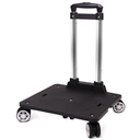 Backpack Trolley with 5 Wheels Folding Compact Lightweight Luggage Cart Spinner Rolling Luggage Cart for Bags, Pet Carriers, Dog Backpacks Carriers