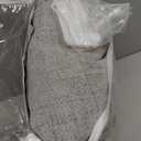 Extra Long Pleated Sheer Curtains 102 inch Length 2 Panels Back Tab Light Filtering Semi Sheer Linen Curtain for Floor to Ceiling Window Patio Sliding Door Grey Pinch Pleat with Hooks 42x102