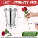 Roshtia 28 Pcs Derby Day Party Decorations Roses Centerpieces Mint Julep Cup for Horse Racing Party Red Rose Flowers Racehorse Themed Birthday Tabletop Supplies
