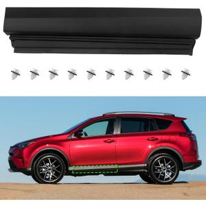 for Toyota Rav4 Door Lower Molding Trim 2016-2018,75074-0R050,Black