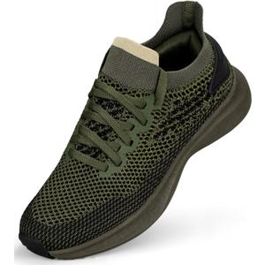 Abboos Women's Non Slip Gym Workout Shoes, Lightweight Breathable Tennis Shoes, Mesh Walking Sneakers (7, Green)